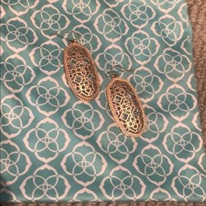 Rose gold Kendra Scott earrings